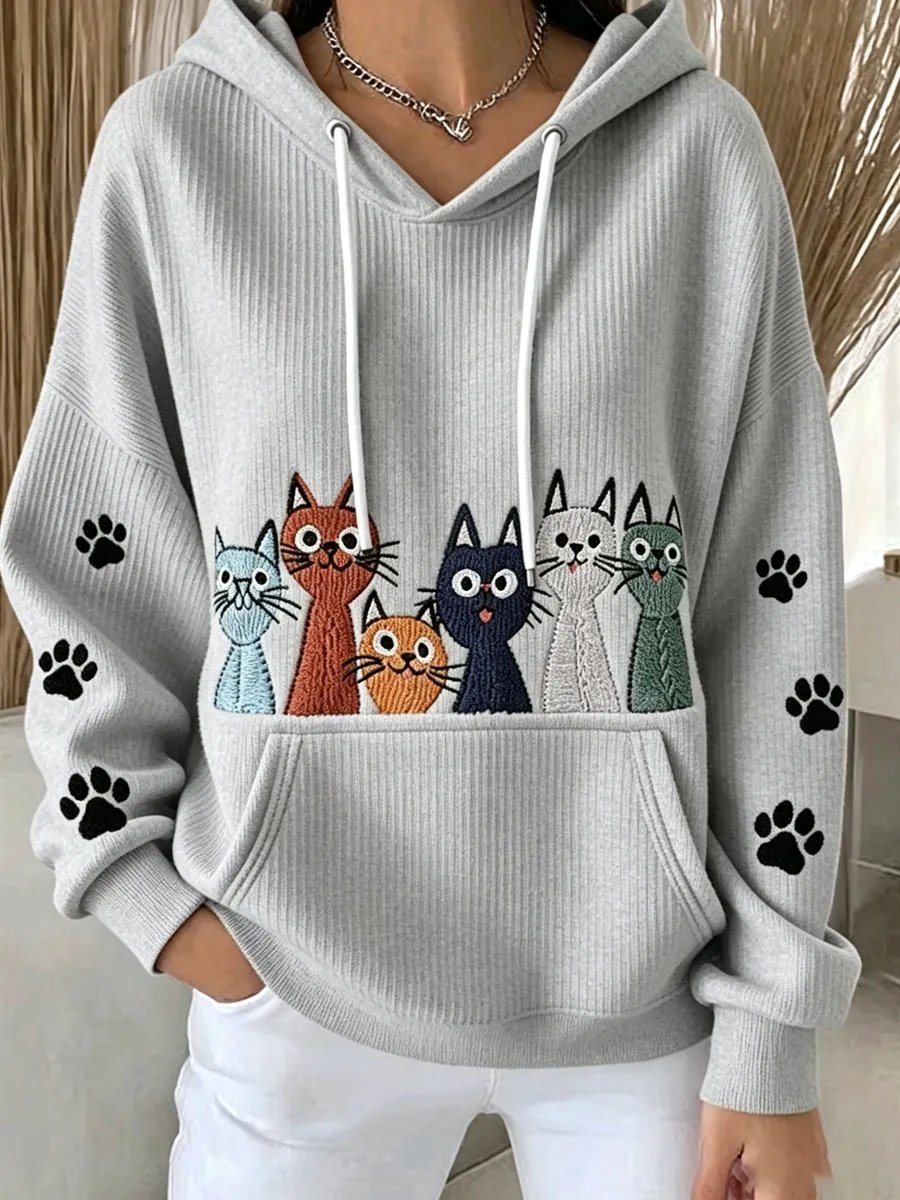Women's Casual Animal Print Hoodie