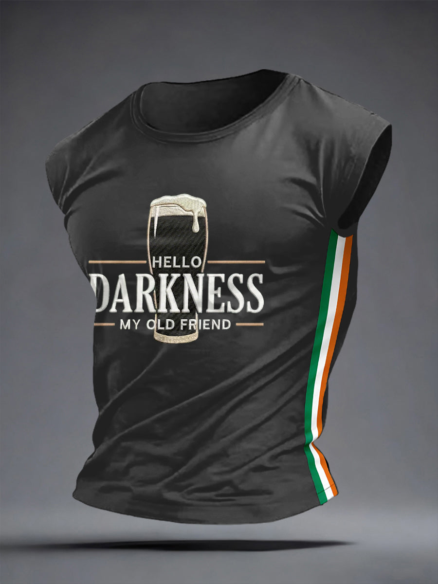 Men's Hello Darkness My Old Friend Casual Vest Top