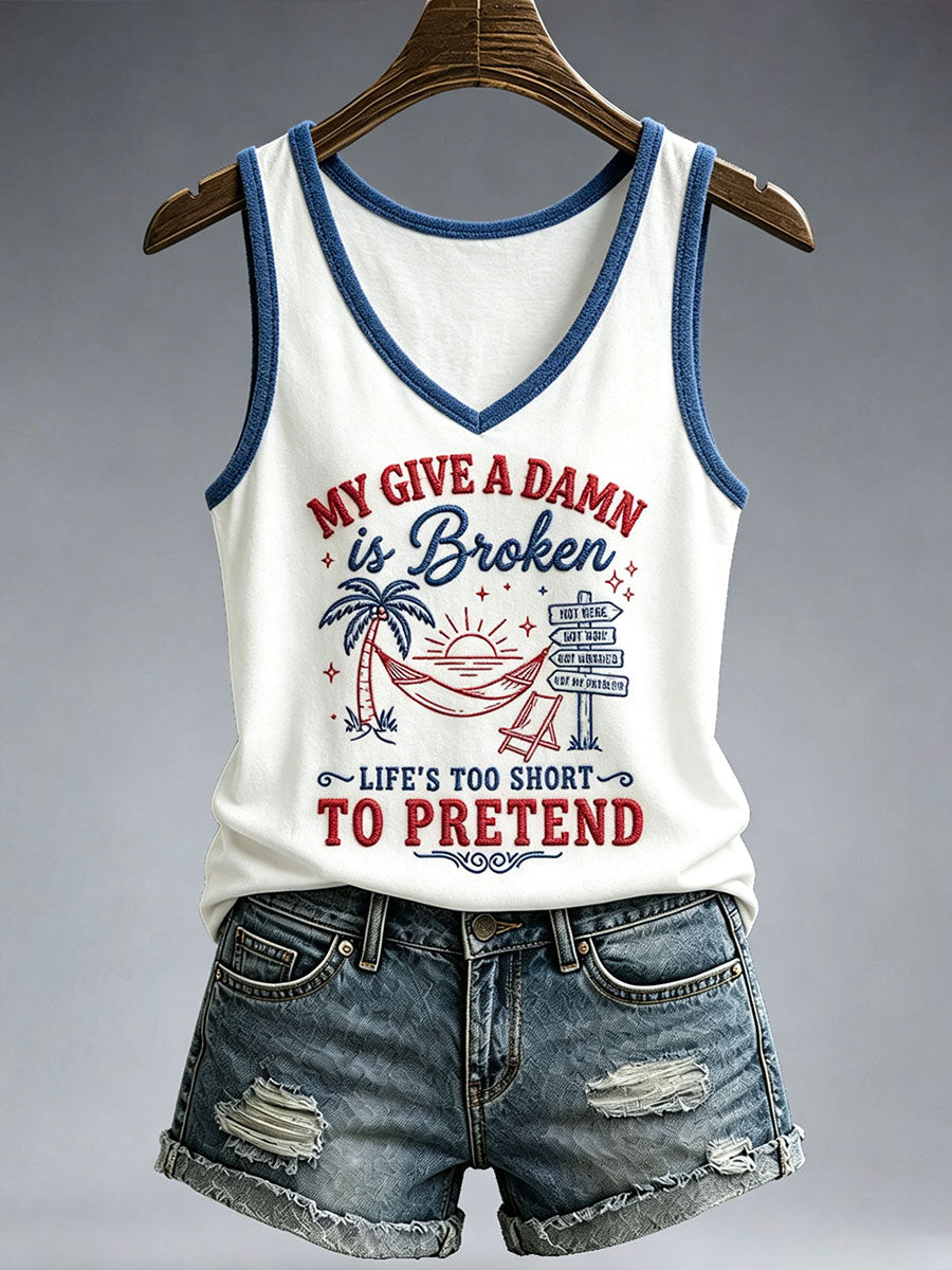 Women's My Give A Damn Is Broken Tank Top