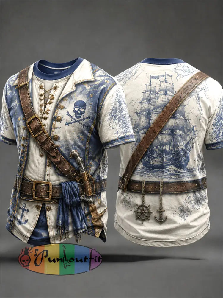 Men's Pirate Print T-Shirts