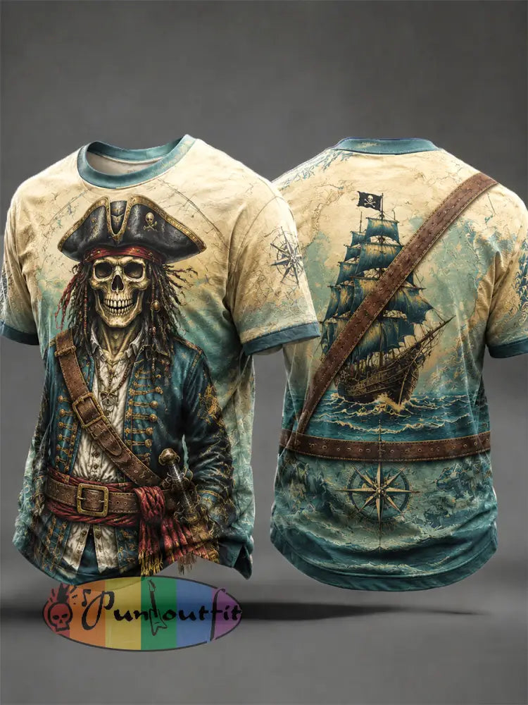 Men's Pirate Print T-Shirts