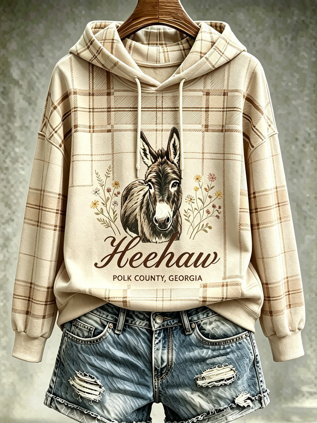 Women's Animal Print Casual Hoodie