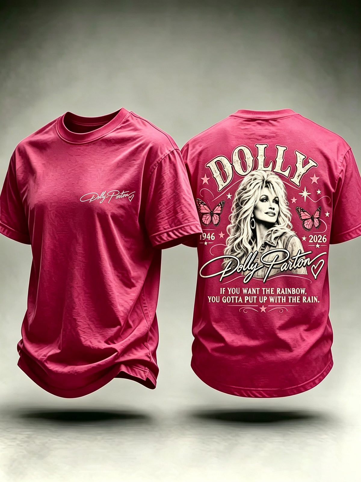 Men's Rip Country Music Lover Queen of Country Printed T-shirt