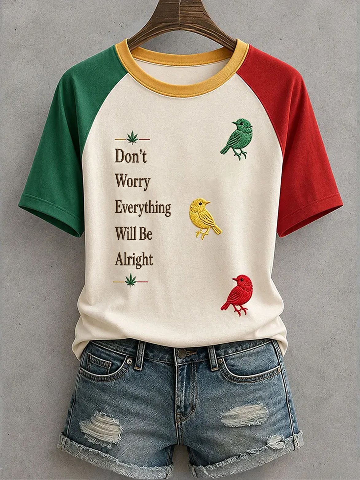 Women's Reggae Music Art Printed Casual Tops
