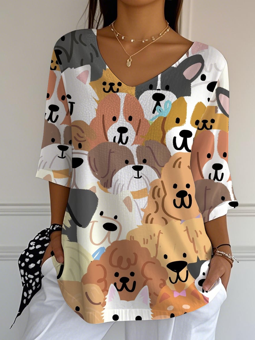 Women's Dod Love Print Casual T-Shirt