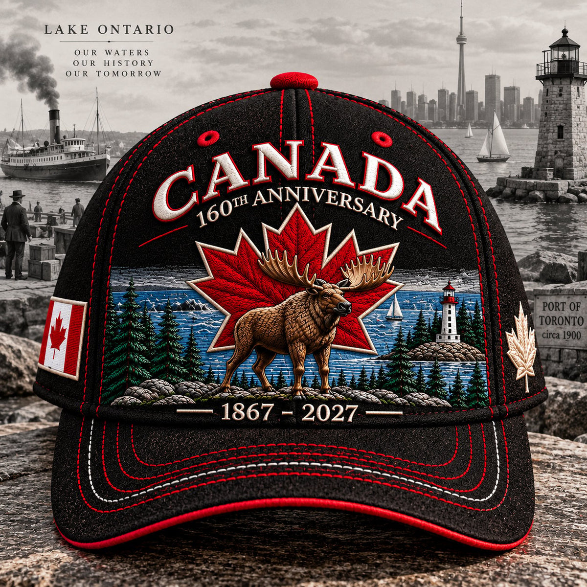 ๐LAST DAY 50% OFF - ๐ Canada 160th Anniversary 1867โ2027 โ Premium Embroidered Heritage Cap100% Cotton โข Detailed Embroidery โข Comfortable Fit