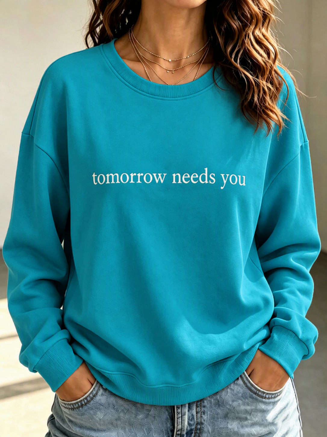 Women's Mental Health&Suicide Prevention Awareness Print Sweatershirt