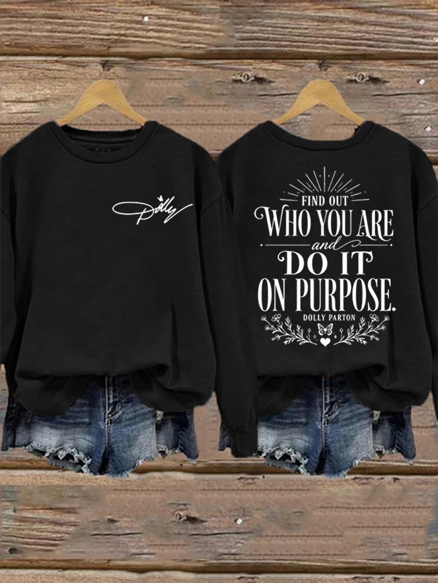 Women's Dolly Parton Memorial Print Sweatshirt