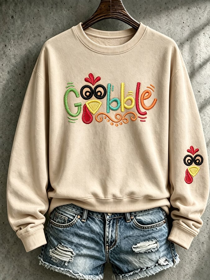 Women's Thanksgiving Print Top