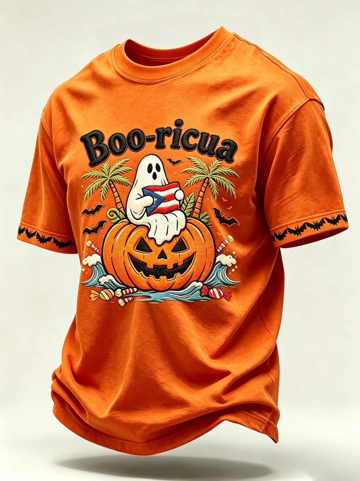 ๐Men's Halloween In Puerto Rico Print T-Shirt