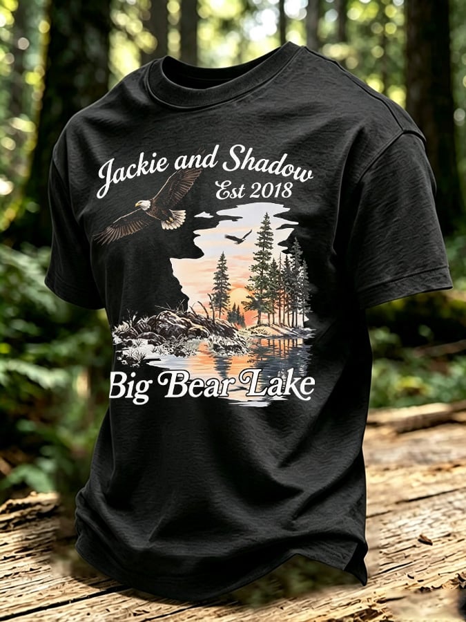 Men's Jackie and Shadow Print Short-Sleeve T-Shirt