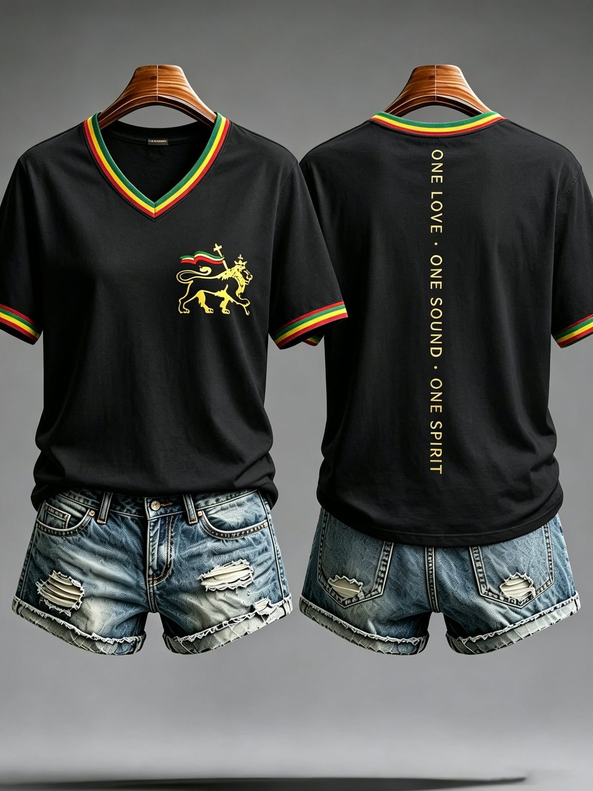 Women's Reggae Music Art Print Casual T-shirt