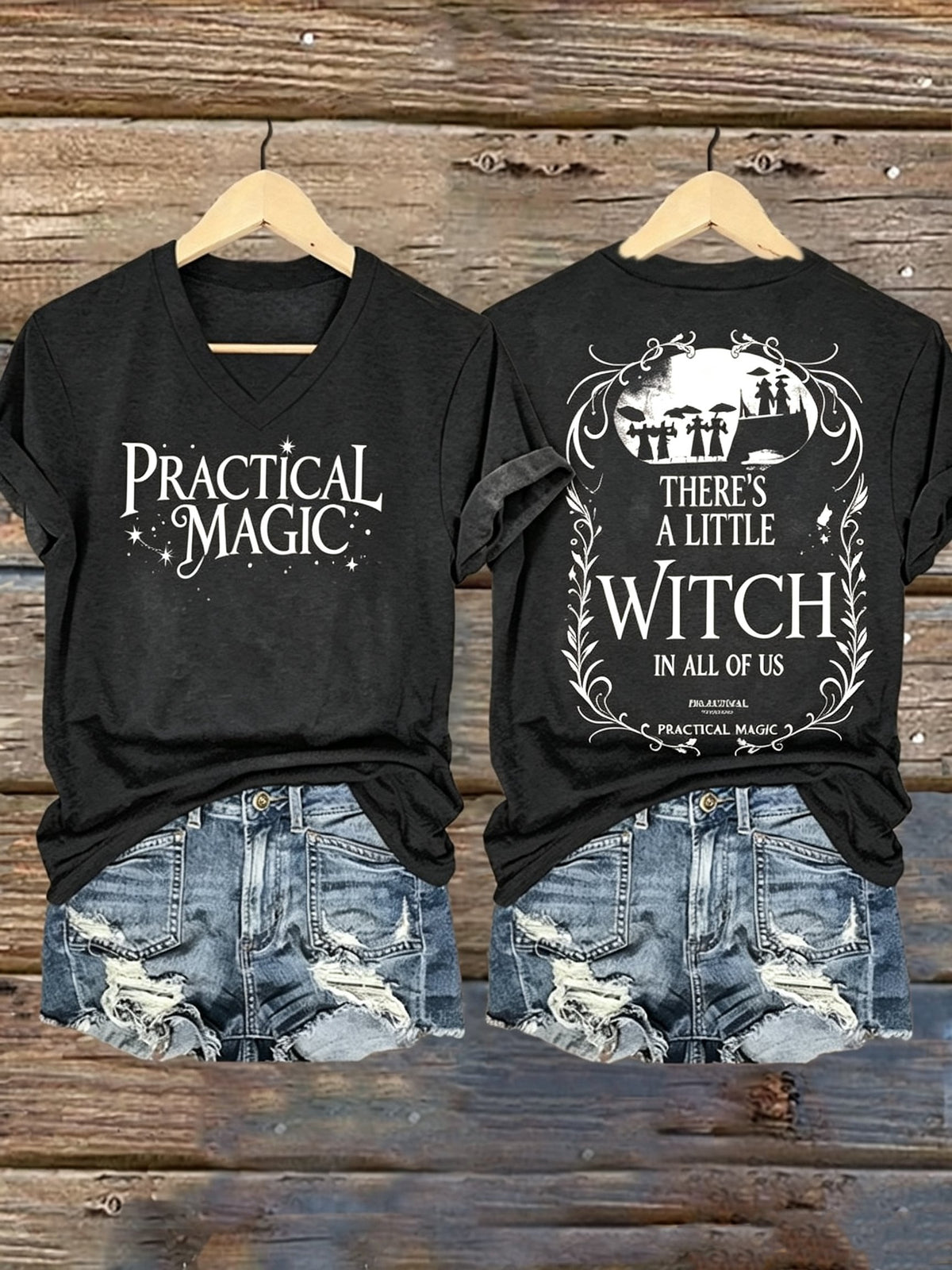 Women's Magic Inspired Halloween Movie Gift T-Shirt