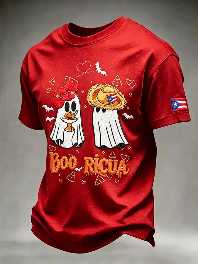 ๐Men's Puerto Rico Halloween Printed Short-Sleeve T-Shirt