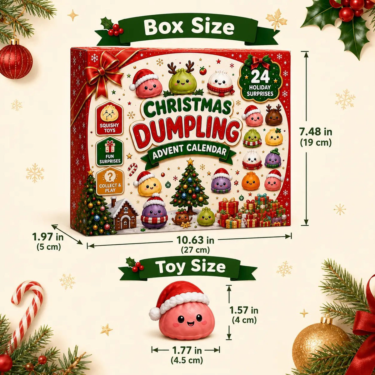 ๐
CHRISTMAS SPECIAL | 24 Days of Mini Squishies โ Cute 2026 Advent Calendar with Daily Dumpling Surprises