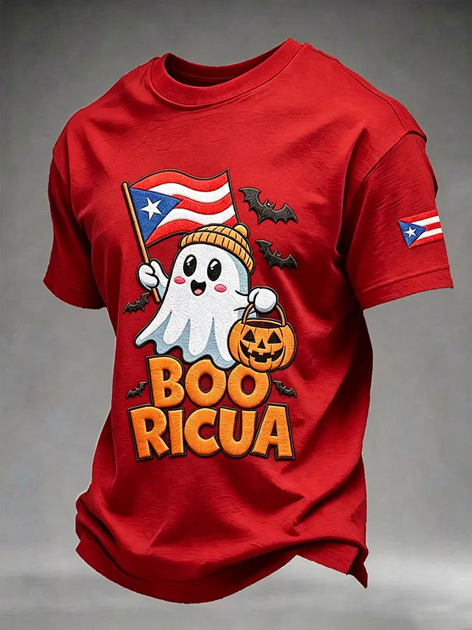 ๐Men's Puerto Rico Halloween Printed Short-Sleeve T-Shirt