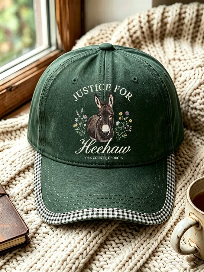 Unisex Justice For HeeHaw Donkey Print Casual Hat