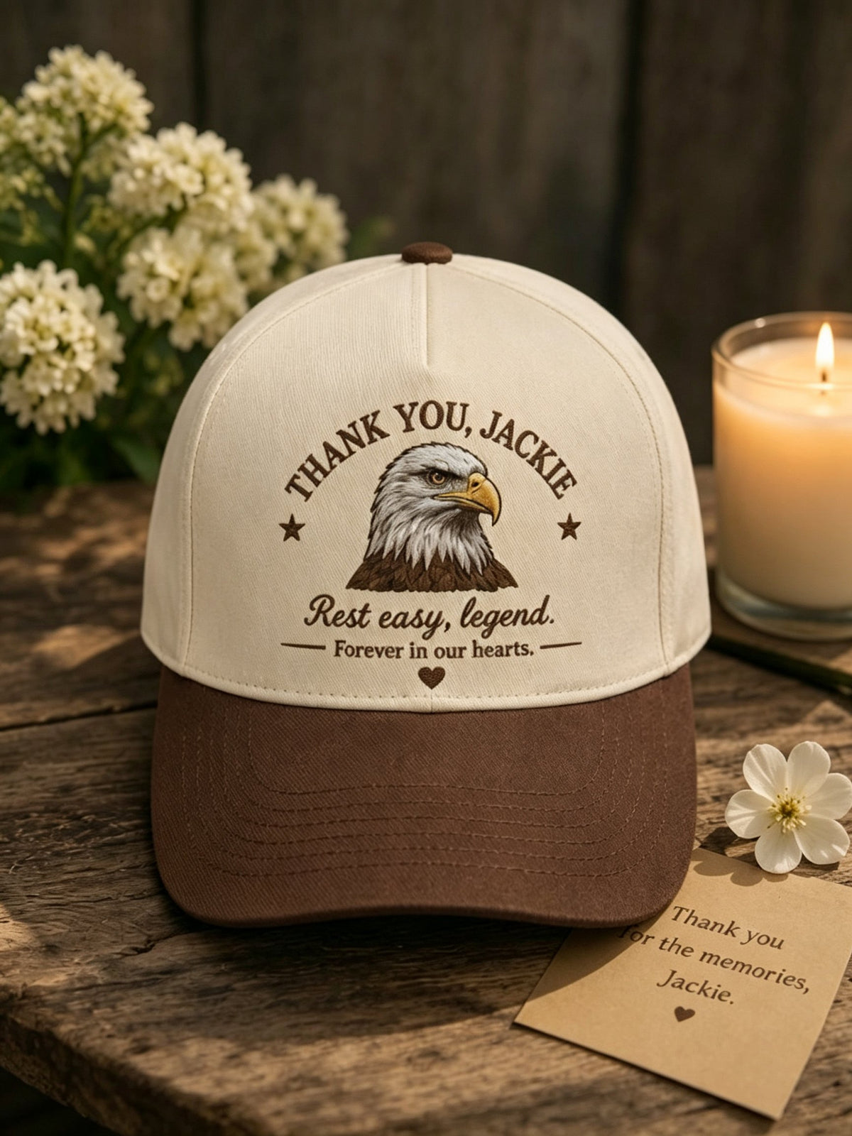 Unisex Jackie The Eagle Printed Hat