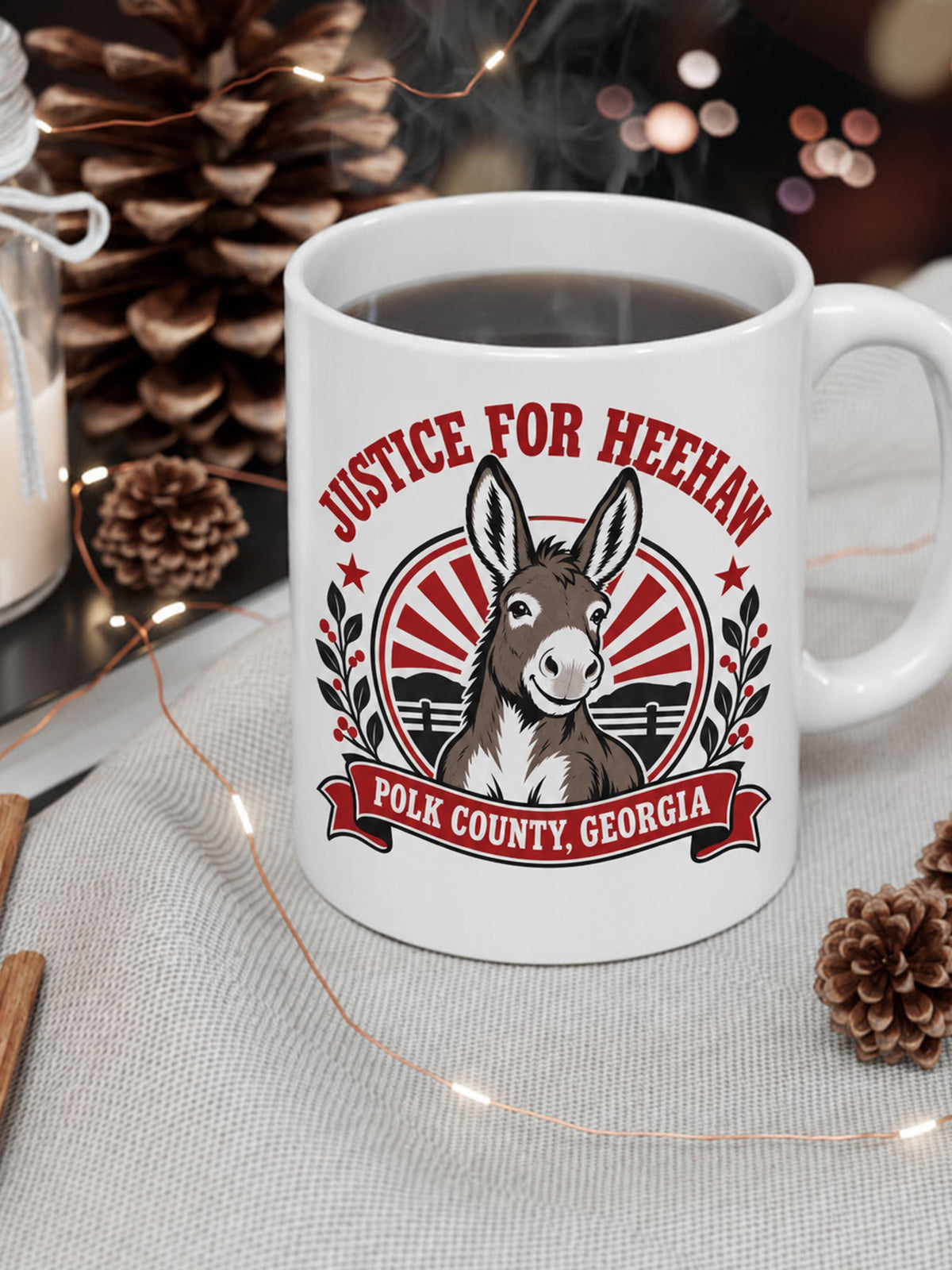 HeeHaw Donkey Justice Print Mug