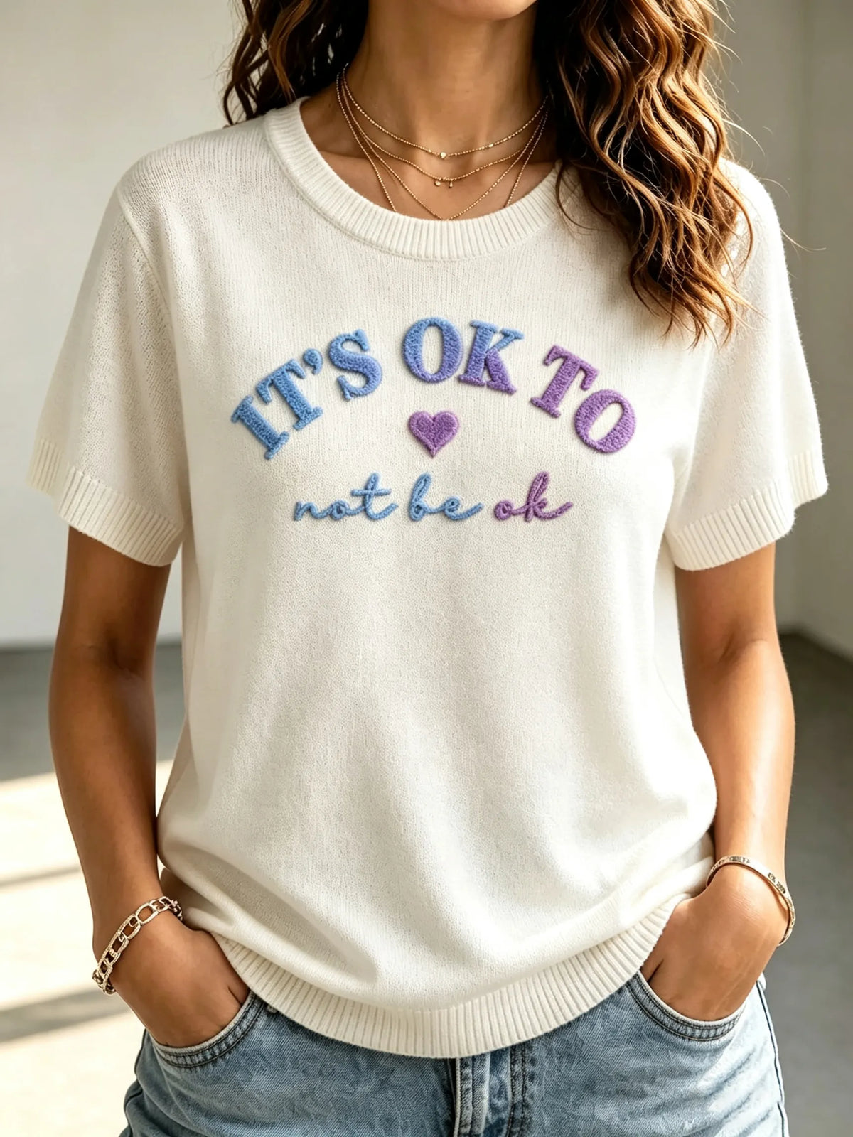 Women's Mental Health&Suicide Prevention Awareness Print T-Shirt