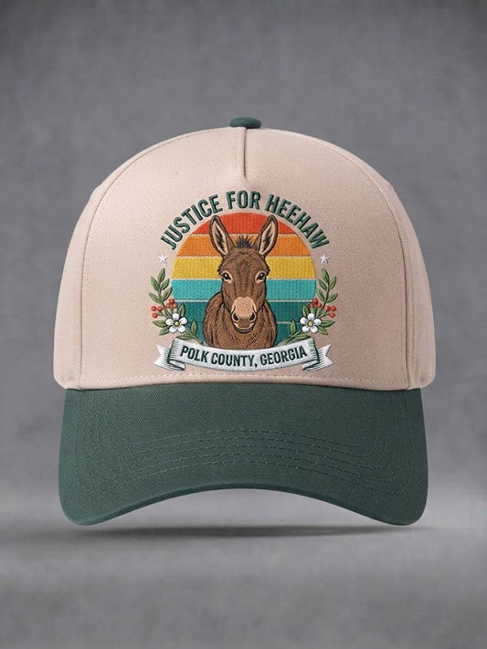 Unisex Justice For HeeHaw Donkey Print Casual Hat