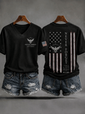 Women's 9.11 Never Forget Print V Neck T-shirt