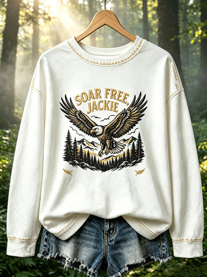 Women'S Soar Free Jackie Print Sweatshirt