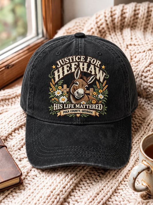 HeeHaw Donkey Print Baseball Cap