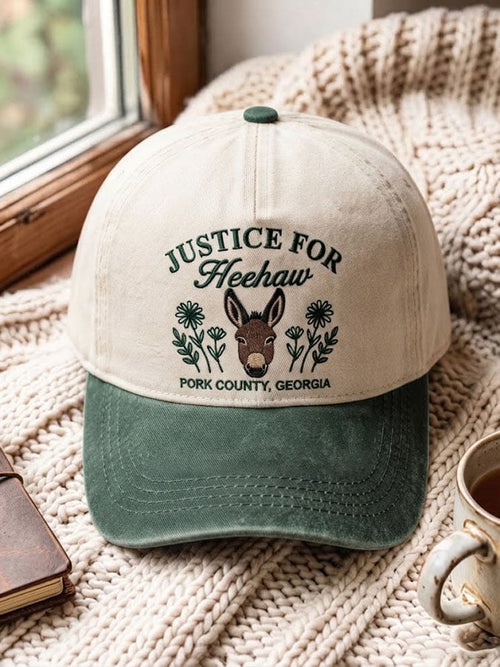 Unisex Justice For HeeHaw Donkey Print Casual Hat