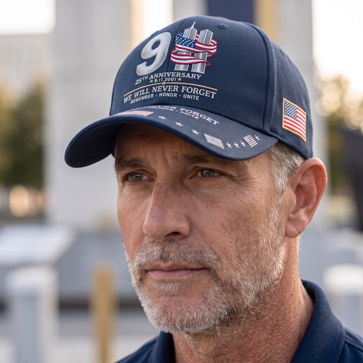 🔥LAST DAY 50% OFF - 9/11 25th Anniversary We Will Never Forget Memorial Baseball Cap – Unisex Patriotic Memorial Hat🧢 100% Cotton