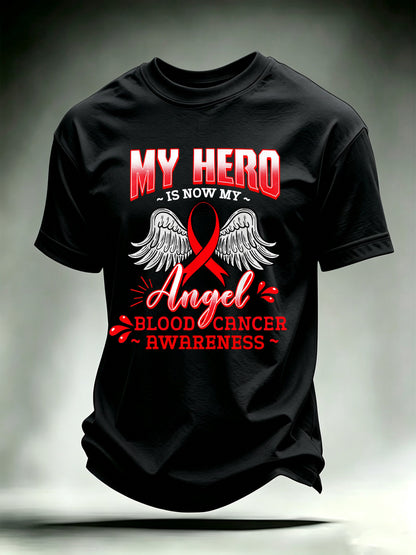 Men's BLOOD CANCER AWARENESS Print T-Shirt