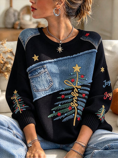 Women's Casual Print Knit Top