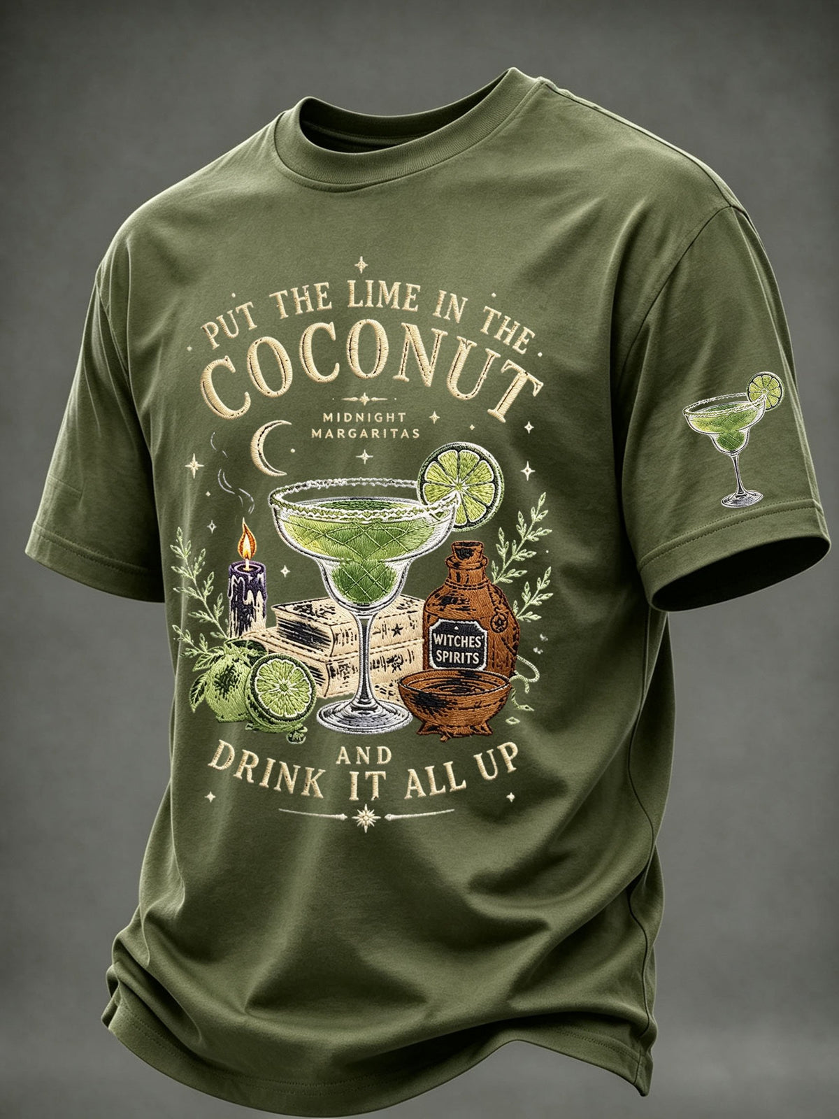 Men's Midnight Margaritas Print Casual T-shirt