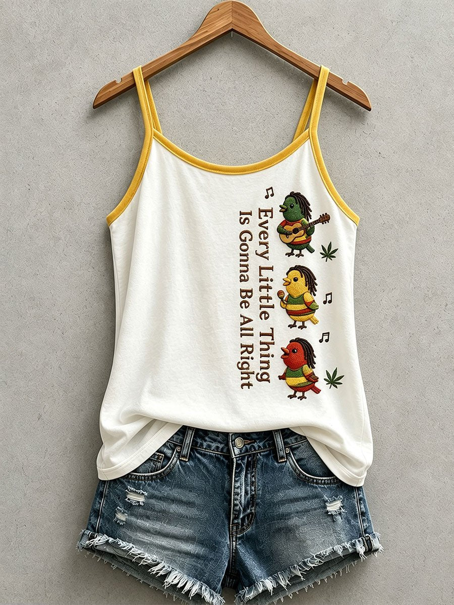 Women's Reggae Inspired Print Casual Tank Top