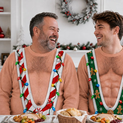 My Belly Brings the Cheer Ugly Christmas Sweater – Funny Holiday Sweatshirt for Men