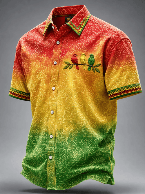 Men's Reggae Print Tops Tank