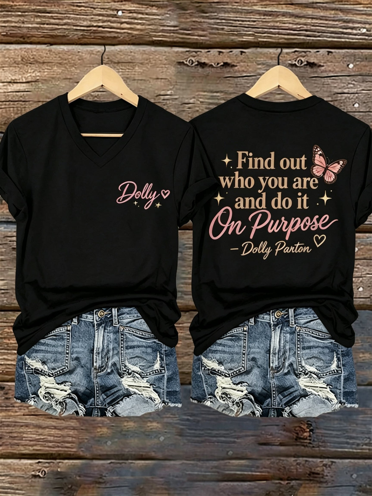 Women's Country Music Legend Tribute Print T-shirt