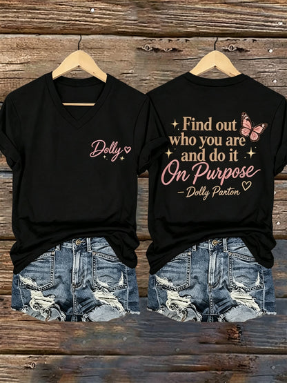 Women's Country Music Legend Tribute Print T-shirt