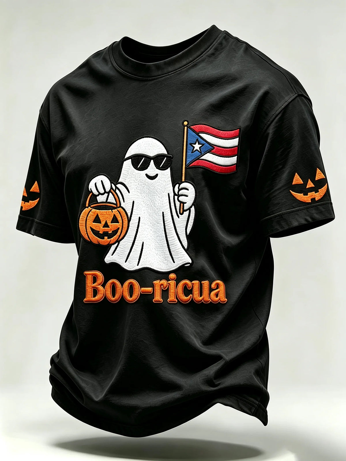 🎃Men's Halloween In Puerto Rico Print Short-Sleeve T-Shirt