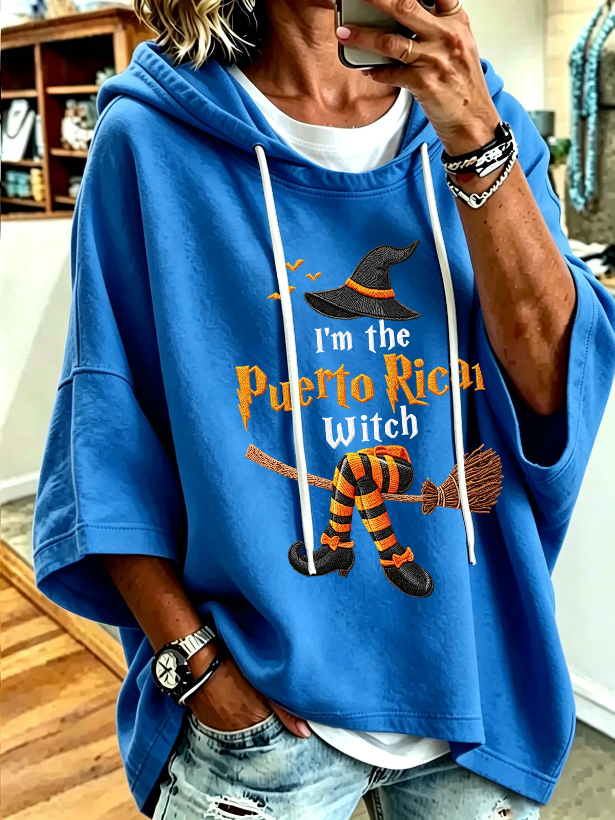 🎃Women's Halloween In Puerto Rico Printed Casual Sweatshirt