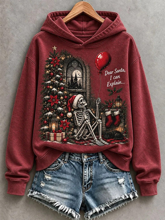 Women's Casual Christmas Print Long-Sleeve Sweatshirt