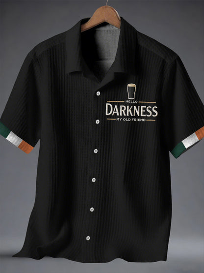 Men's Hello Darkness My Old Friend Waffle Shirt