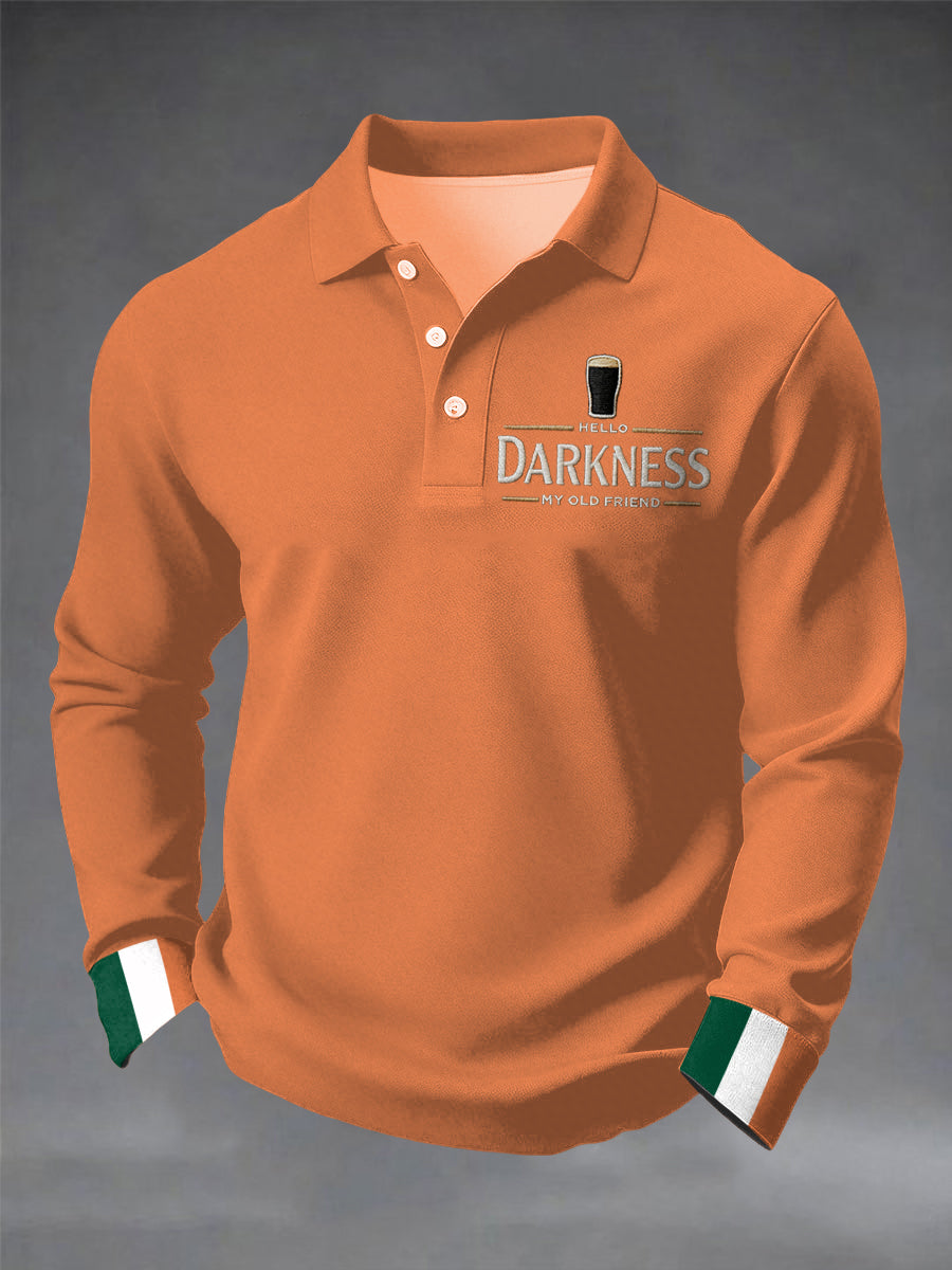 Men's Hello Darkness My Old Friend long sleeve shirt
