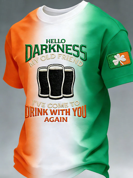Men's Hello Darkness My Old Friend  T-shirt