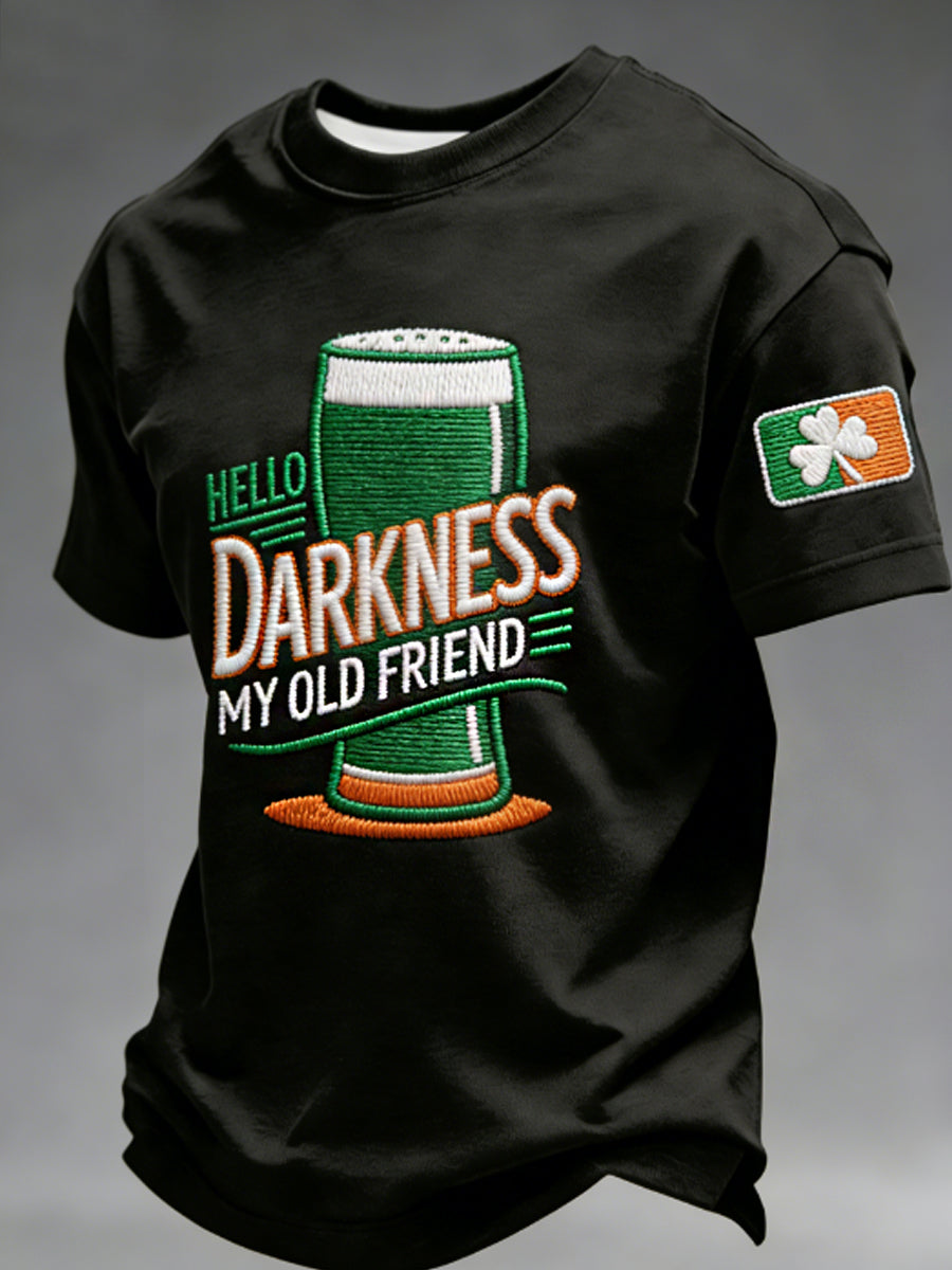 Men's Hello Darkness My Old Friend  T-shirt