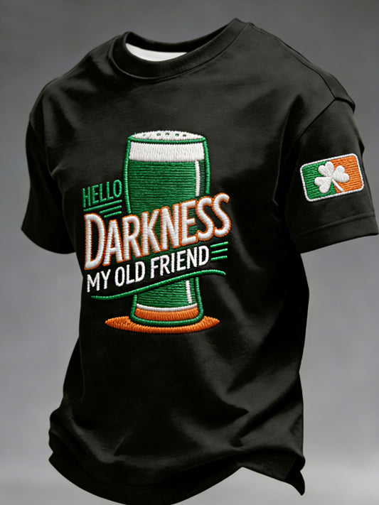 Men's Hello Darkness My Old Friend  T-shirt