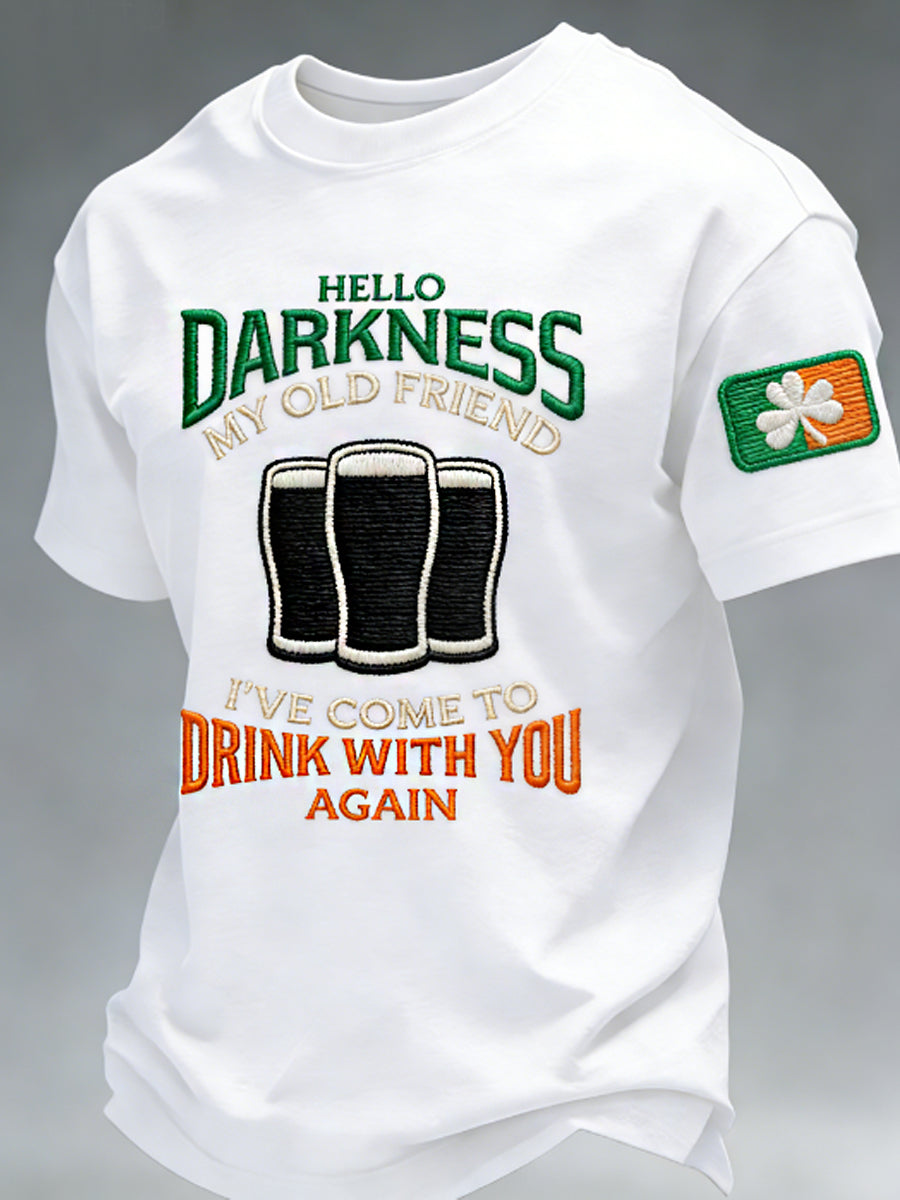 Men's Hello Darkness My Old Friend  T-shirt