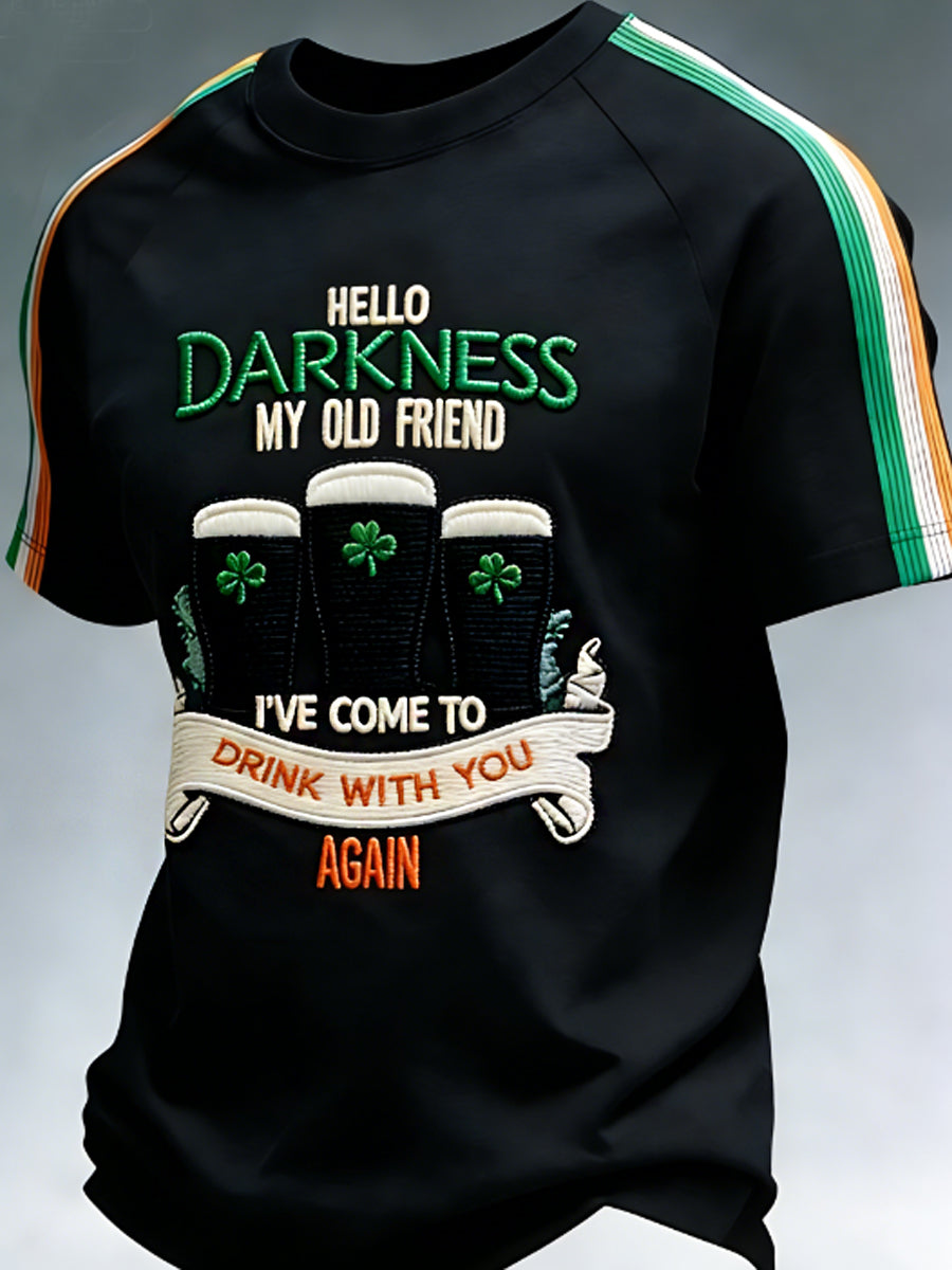 Men's Hello Darkness My Old Friend  T-shirt