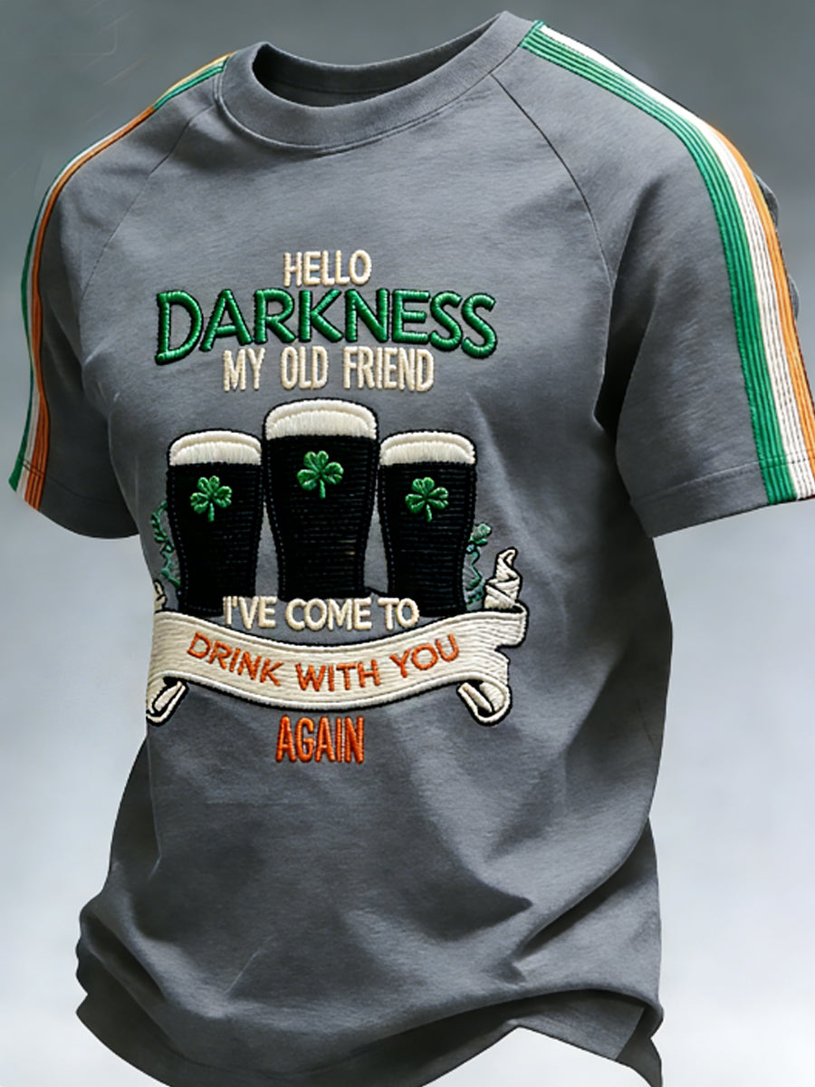 Men's Hello Darkness My Old Friend  T-shirt