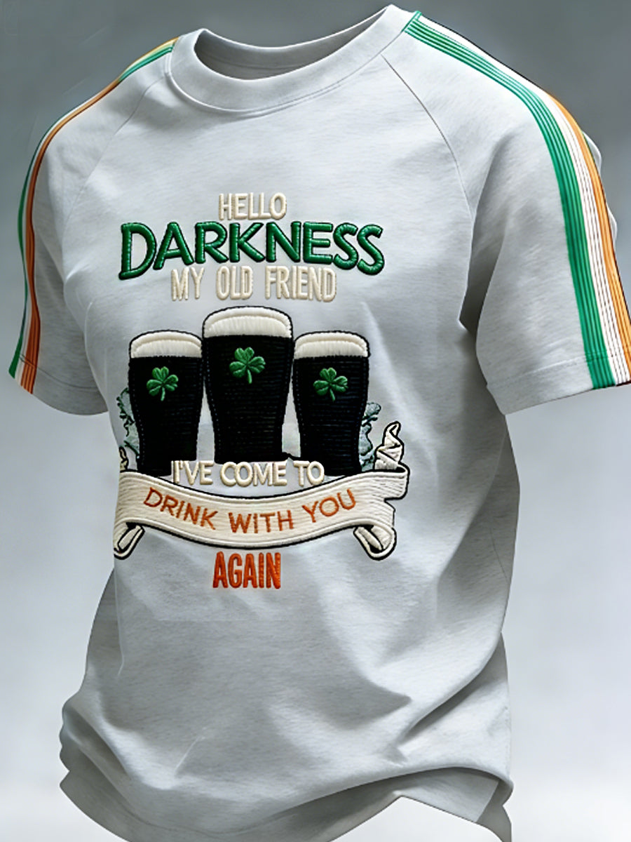 Men's Hello Darkness My Old Friend  T-shirt